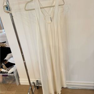 Helmut Lang Cream Backless Dress